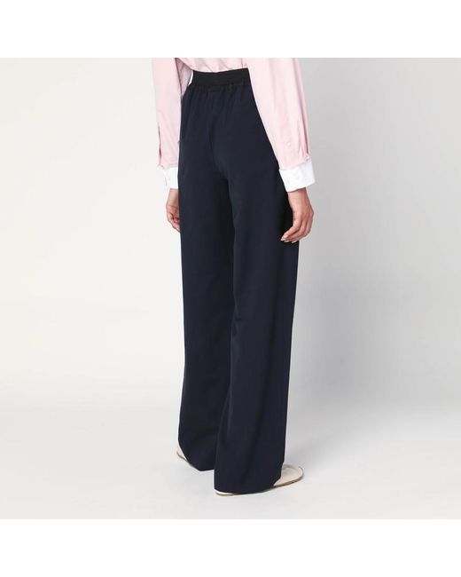 Miu Miu Blue Wool Pants