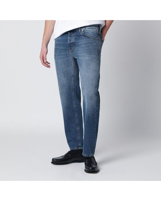 PT Torino Blue Mid Washed Rebel Jeans for men