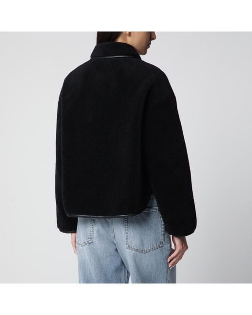 Anine Bing Black Shearling-Effect Jacket