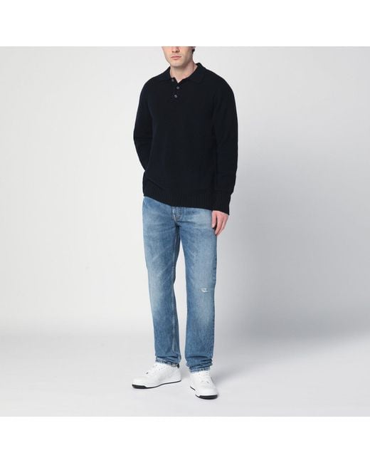 Givenchy Blue Faded Denim Jeans for men