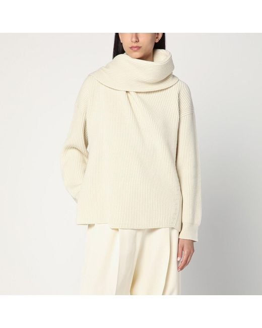 Jil Sander Natural Ivory Sweater