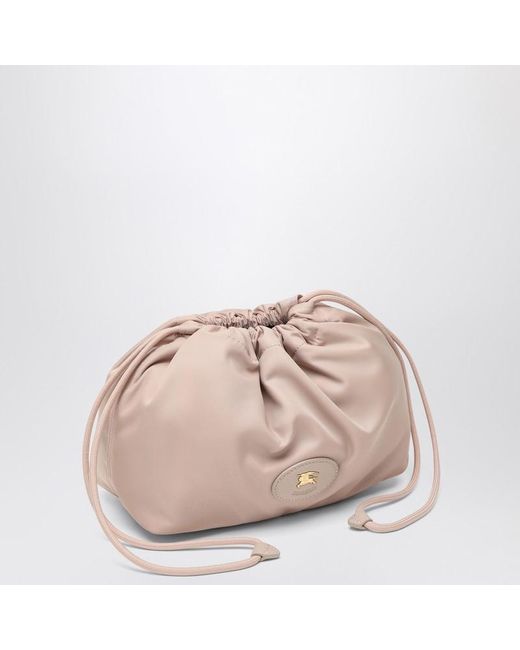 Pochette Réversible En Nylon Et Motif Check Burberry en coloris Pink