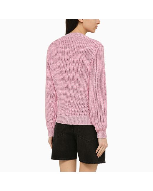 Isabel Marant Red Recycled Polyester Crew Neck Jumper