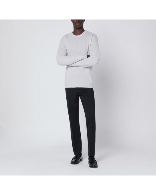 Roberto Collina White Ice-Colored Sweater for men