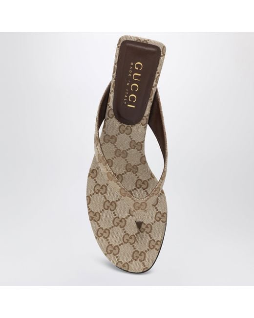 Gucci Metallic Vittoria Flip-Flops
