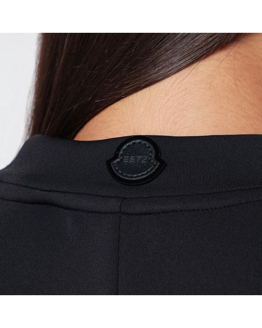 Moncler x Edward Enninful Black Top With Asymmetric Hem