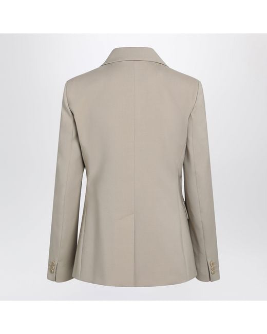 Weekend by Maxmara Gray Single-Breasted Jacket