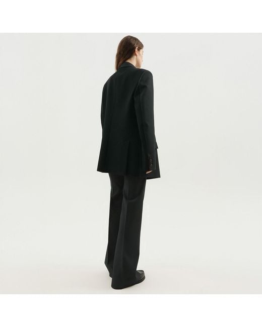 1989 STUDIO Black Dark Double Breasted Blazer