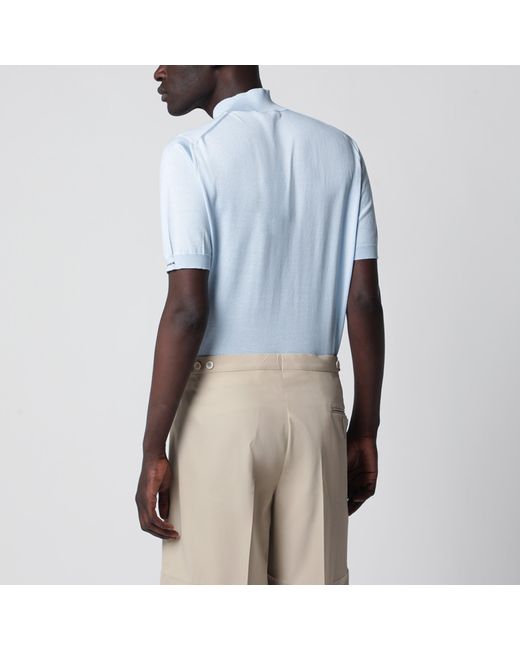 Prada White Short-Sleeve Cotton Top for men