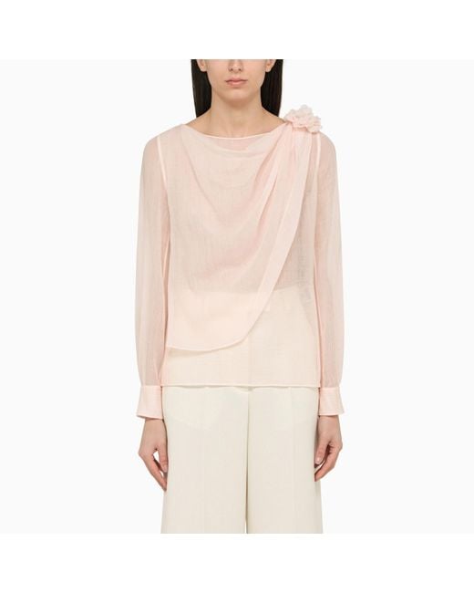 Chloé Natural Light Blouse In