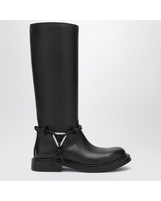 Bottega Veneta Black James Boots In Leather