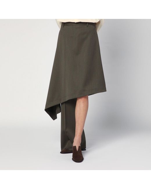 Bottega Veneta Gray Forest Culottes
