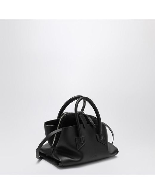 Sac La Passeggiata Mini En Cuir The Attico en coloris Black