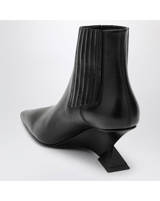 The Attico Black Ankle Boots With Heel