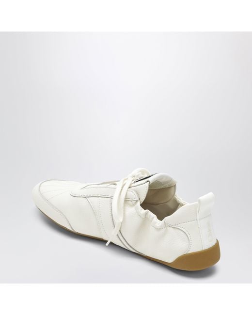 Chloé White Kick Leather Sneakers