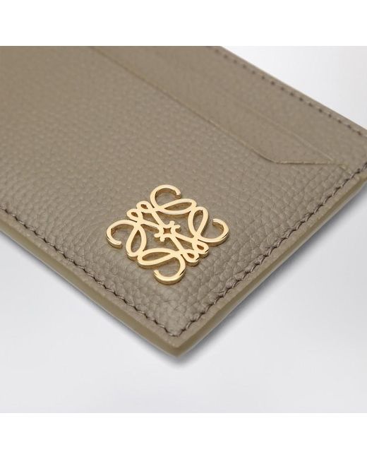 Portefeuille Anagram En Cuir Taupe Loewe en coloris Natural