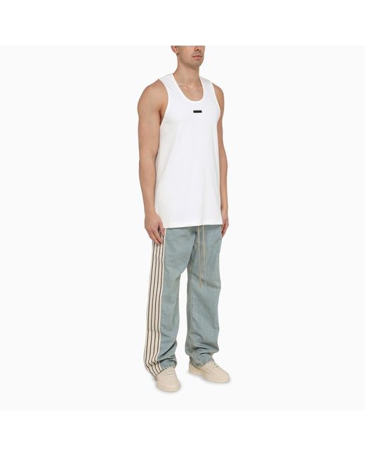 Fear Of God White Cotton Tank Top for men