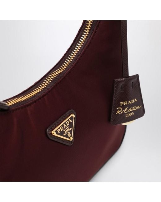 Borsa a mano re-edition 2005 di Prada in Purple