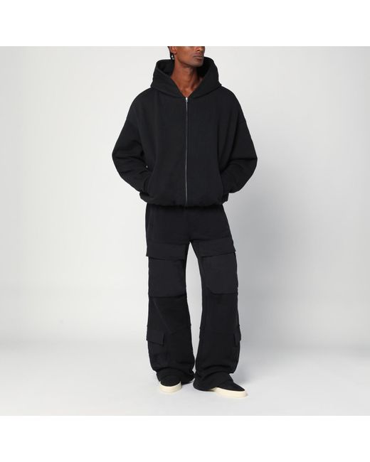 Entire studios Black Zip Cotton Sweatshirt for men