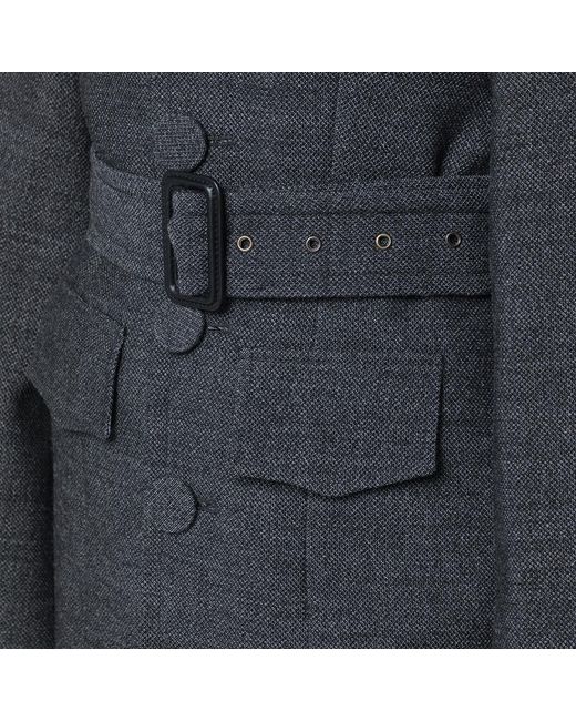 NAMACHEKO Black Wool Coat With Belt