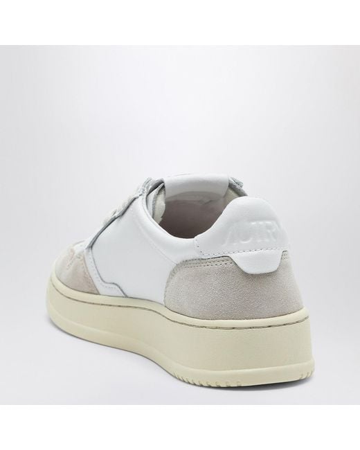 Autry White Medalist Low Sneakers