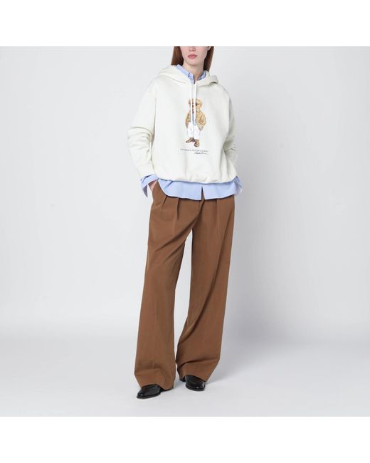Polo Ralph Lauren White Cream- Polo Bear Sweatshirt