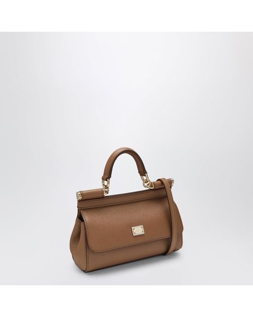 Dolce & Gabbana Brown Small Sicily Handbag