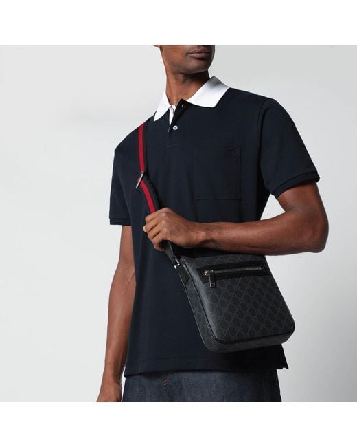 Gucci Black Shoulder Bag With Monogram for men