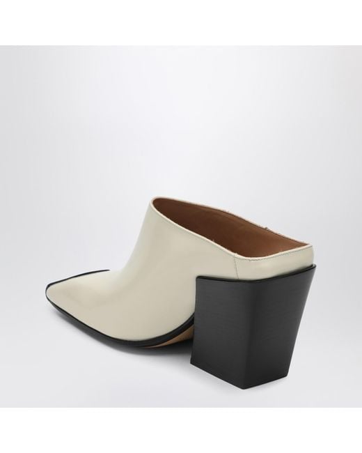Bottega Veneta Mule Ventura With Python Effect Leather Tip