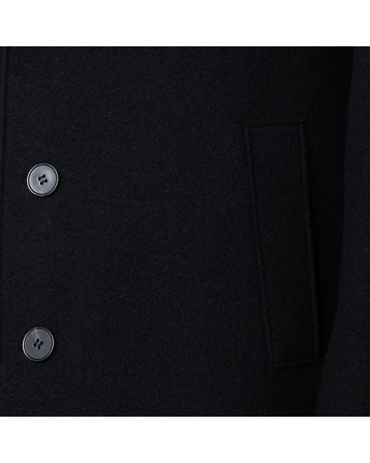 Cappotto monopetto in lana di Harris Wharf London in Black da Uomo