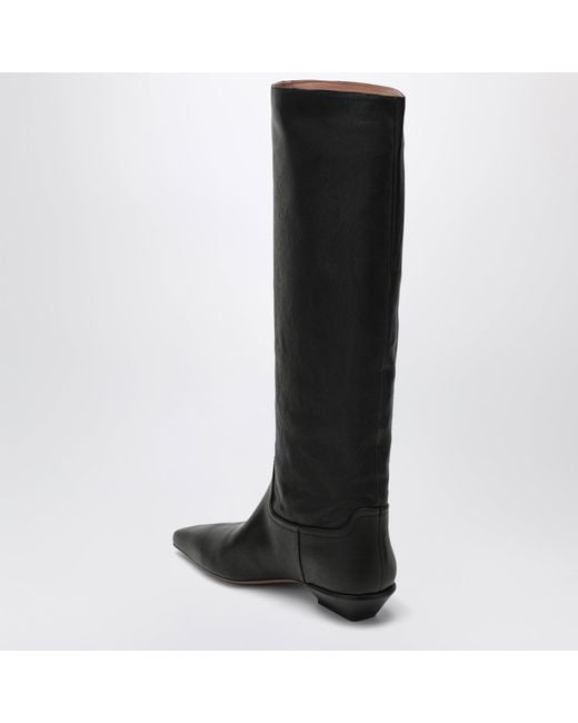 Paris Texas Black Bettina Boot 25 Calfskin Leather Boots