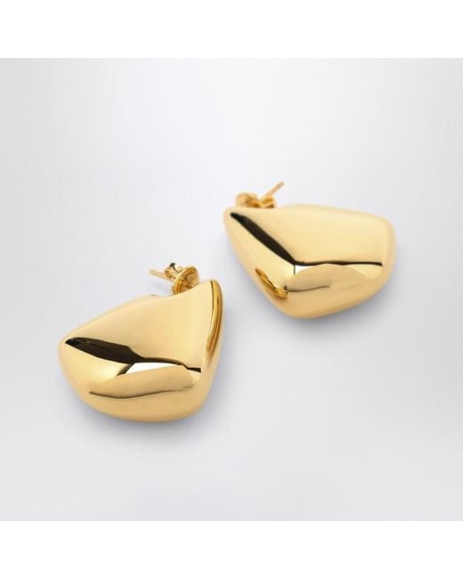 Orecchini piccoli fin dorati di Bottega Veneta in Metallic