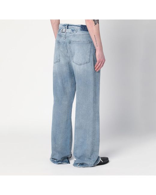 Maison Margiela Blue Washed-effect Jeans With Buckle for Men Maison Margiela Blue Washed-effect Jeans With Buckle for Men