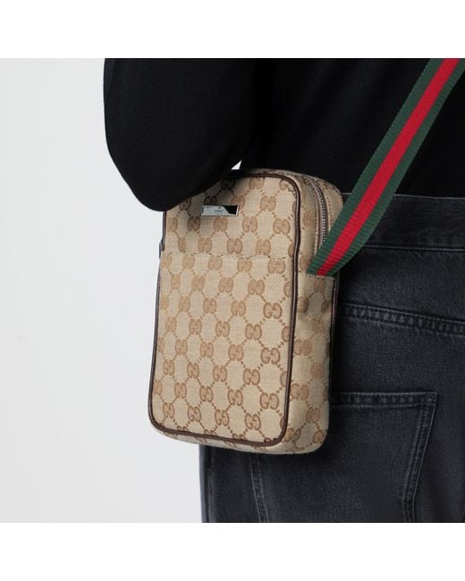 Gucci Natural Small Tag Shoulder Bag for men