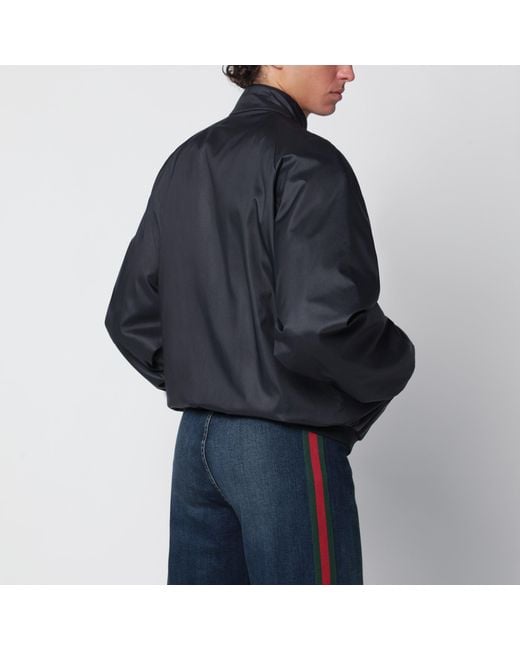 Gucci Blue Lightweight Nylon Jacket for men