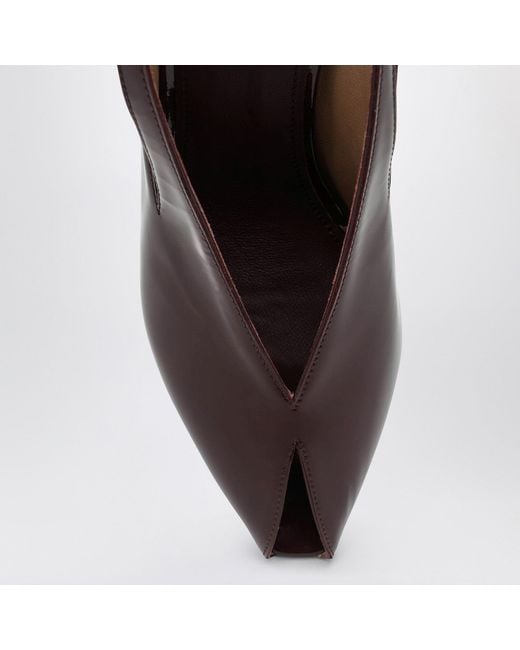 Ferragamo Brown Peep Toe Wedge Sandals