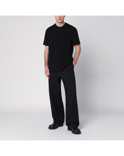 Jil Sander Black Cotton T-Shirt for men