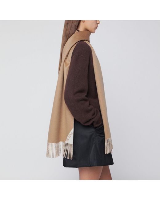 Prada Brown Double Scarf