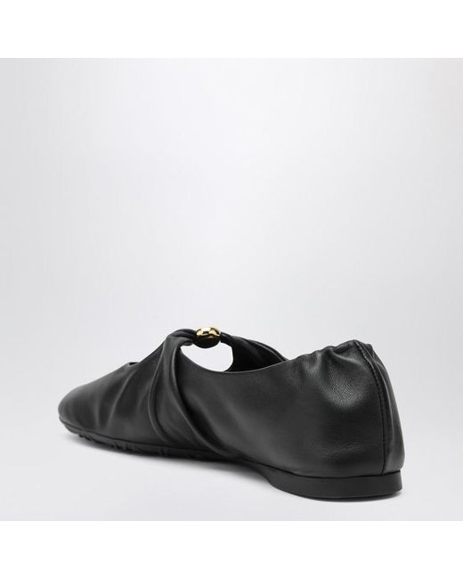 Loewe Black Nappa Pebble Ballerina