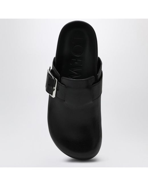 Loewe Black Ciabatte E Zoccoli Ease Uomo Pelle Nero