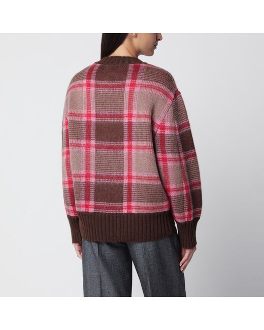 The Attico Red Mohair-Blend Sweater