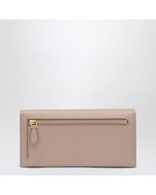 Prada Brown Saffiano Wallet