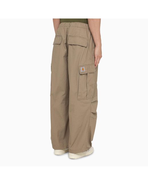 Carhartt Natural Jet Cargo Pant Leather In Ripstop Cotton for men