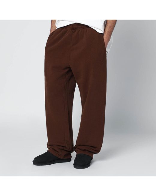 Entire studios Brown Dark Cotton Joggers for men