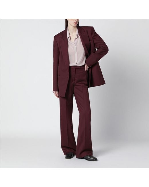 Frankie Shop Red Semi-Sheer Shirt