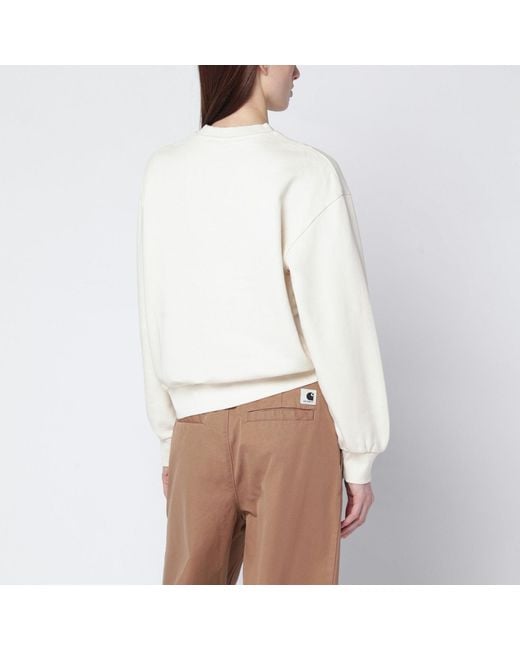 Carhartt White Casey Sweatshirt Natural