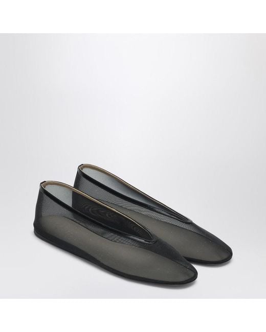 Le Monde Beryl Black Glitter Luna Slipper With Net