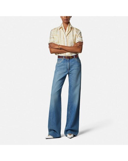 Versace Blue Medium Boyfriend Jeans