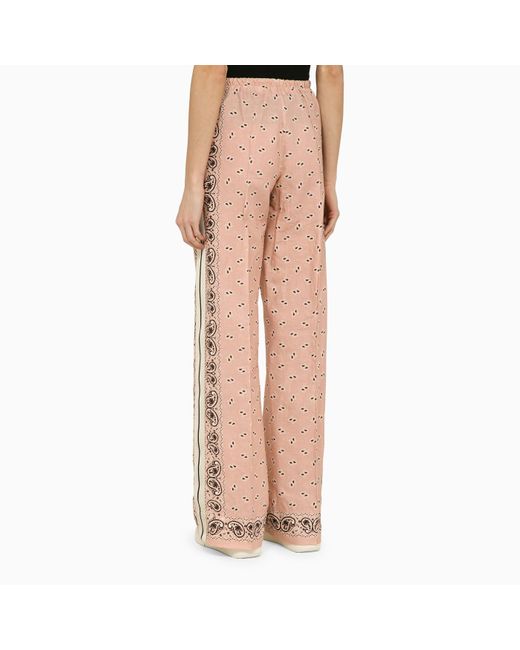 Palm Angels Pink Blend Print Trousers