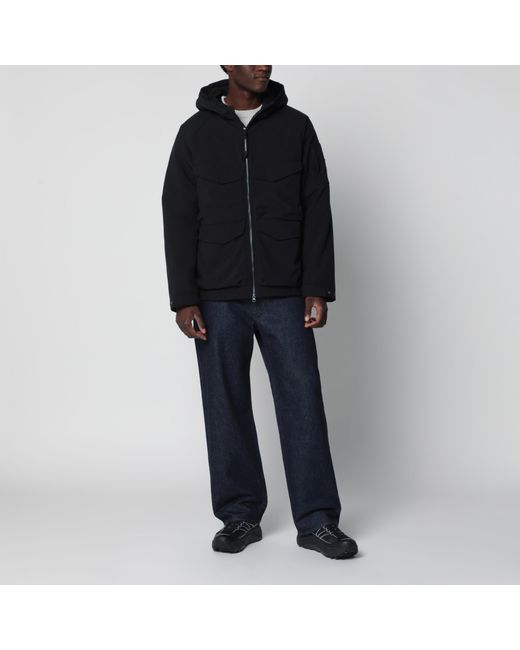 C P Company Black Padded Zip-Up Jacket for men